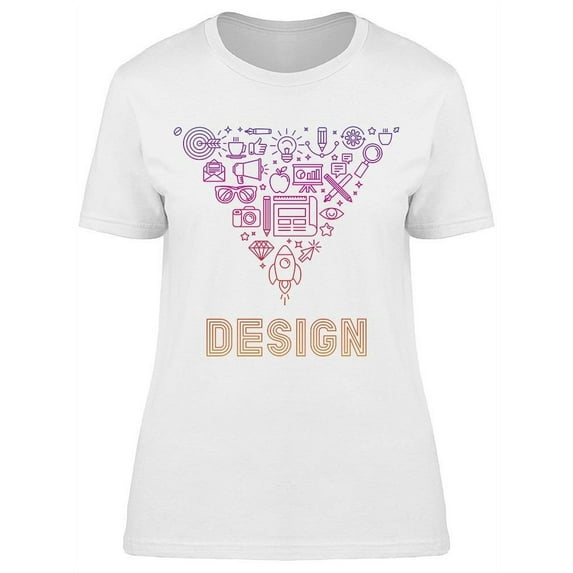 Inverted Triangle, Design T-Shirt Women -Image by Shutterstock, Female XX-Large