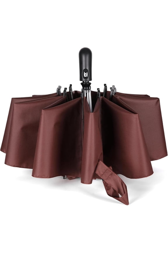 Inverted Umbrella 54 inch Large Windproof Umbrellas Auto Open And Close Compact Reverse Closed, Folding Storage for Women And Men, Travel Foldable Large Size Oversize Fold 10 Ribs Sturdy