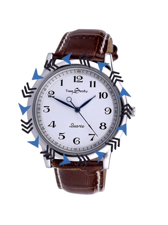 , Reverse Watch, Counter-Clockwise Watch, Hands Rotate in Reverse - Watch Numerals Anticlockwise, Back Wrist Watch Counterclockwise Watch Men and Women Quartz