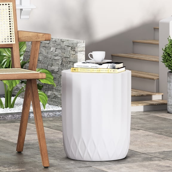 Inverted scallop side end table | Personalized home decor | Stand out in your home