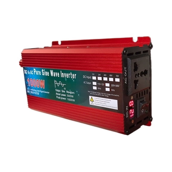 Inverter 12V 220V 1000W 2000W 3000W DC 24V 48V 60V To AC Pure Sine Wave Voltage Converter Power Car Micro Inverter DIY ,Wide Usage