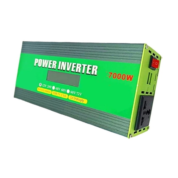 Inverter 7000W Peak Power LCD Screen Monitoring Multi-Protection 12V-72V Compatibility ,Advanced Charging Protection Design