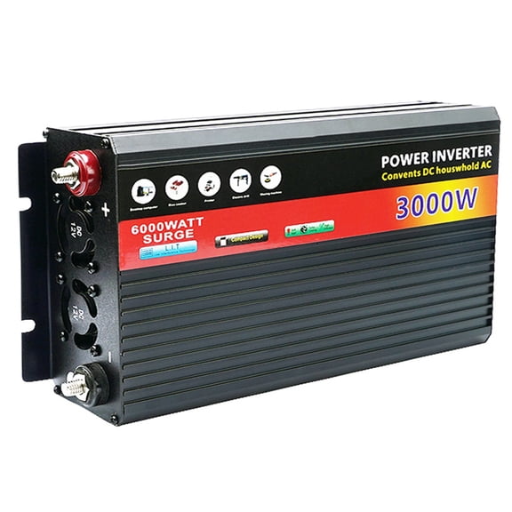 Inverter DC 12V to AC 220 Power Inverter 3000W 2000W 1000W Portable Car Power Bank Voltage Converter Solar Inverters ,Fast and Efficient
