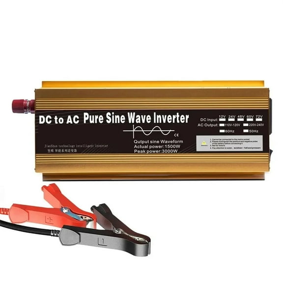 Inverter DC to AC Pure Sine Wave 1600W-3000W Transformer Convert Multi-function Socket Converter Car Inverter ,Safety Design