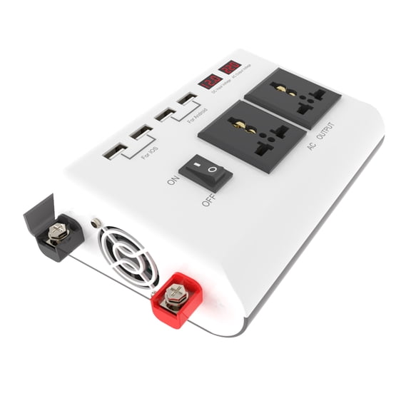 Inverter,Inverter With Dual 220v Converter 4 2 Adapter Car 12v To Inverters 12v 4 Usb And Car Converter 300w Usb And 2 Dual Lcd Screen 12v To 220v Converter Sine Inverter Car