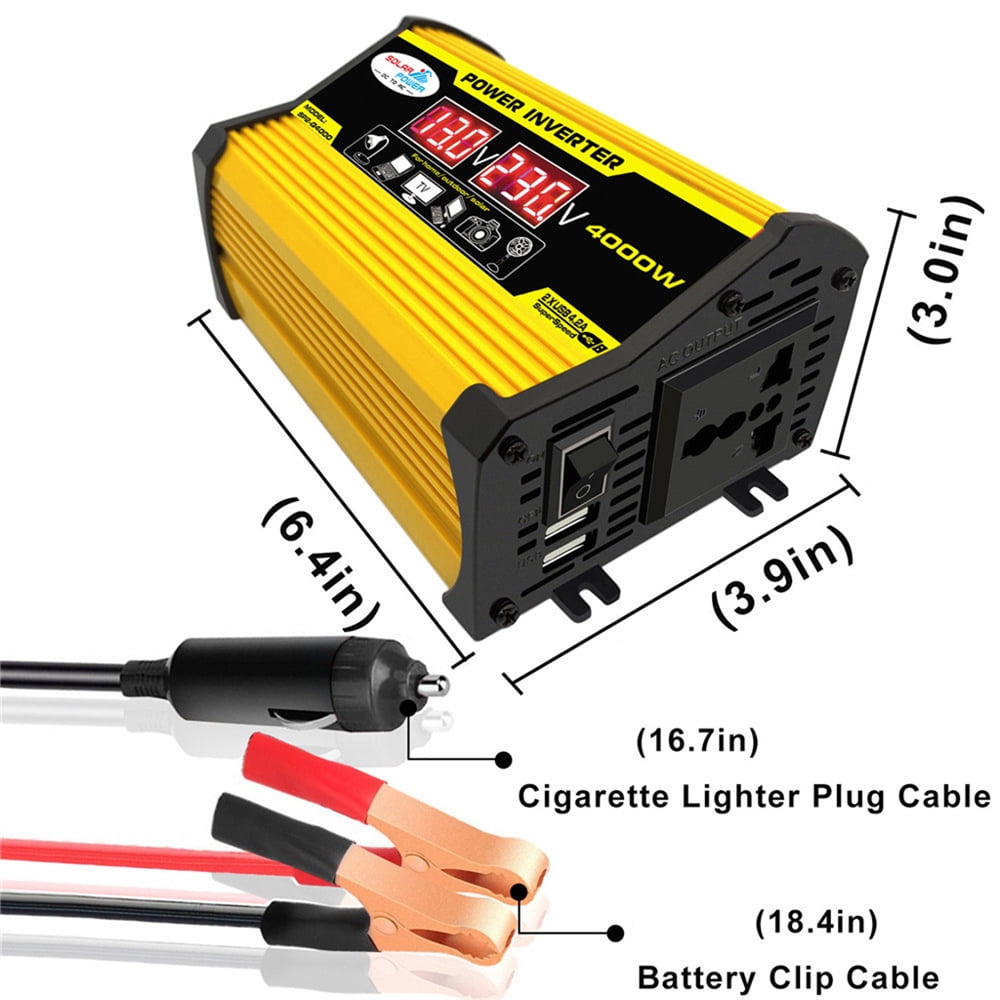 Inverter,Inverters Dc12volt Car Inverters Inverter To Inverter To 4000w Dual Usb 4000w Car Inverter Dc12v Inverter Car Display Auto Inverter Dual Inverters Inverter Portable Inverter With