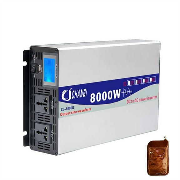 Inverter Pure Wave Current 4000W/5000W/6000W/8000W (peak Value) Transformer DC 12V/24V/48V/60V To AC Sine Wave Inverter Automobile, Household Automobile ,Fast and Efficient