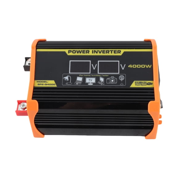 Inverters Portable Inverter Car Power Inverters DC To AC Transformer 4000W Modified SineWave Inverter Dual USB LED Display Auto Inverters