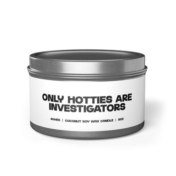 Investigator Tin Candle Gift Decor Vanilla Coffee Scented