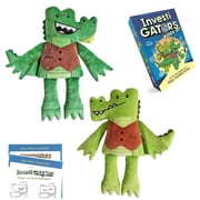 Investigators Book Series by John Patrick Green Set 2 Includes 14" Flip Alligator Doll Mango Side A, Brash Side B, 3 Hardcover Books in Slipcase, and Activity Pages
