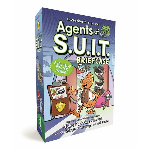 InvestiGators: Agents of S.U.I.T. Boxed Set Briefcase: Agents of S.U.I.T., From Badger to Worse, and Wild Ghost Chase (Hardcover)