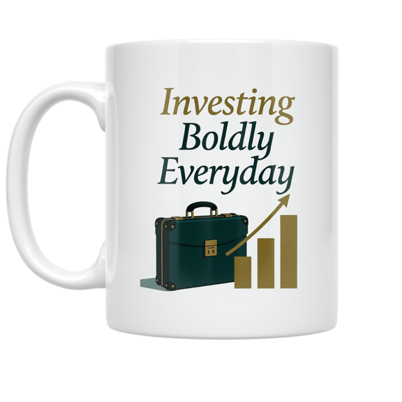 Investing Boldly Everyday Design - Venture Capital Enthusiast - 11 oz Ceramic Coffee Mug