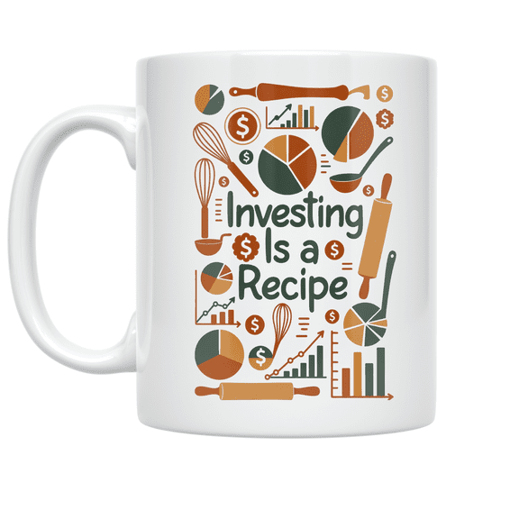 Investing Is a Recipe Design - Foodie Finance Enthusiast - 11 oz Ceramic Coffee Mug