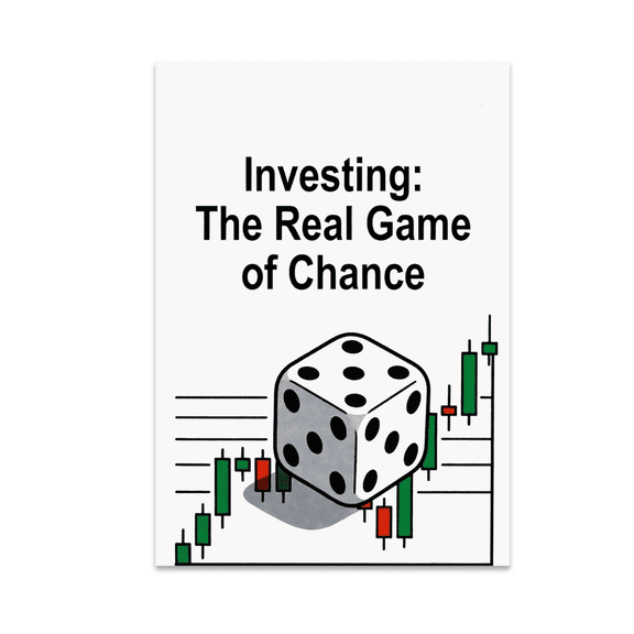 Investing: The Real Game of Chance - Finance Enthusiast - 13x19 Poster Print