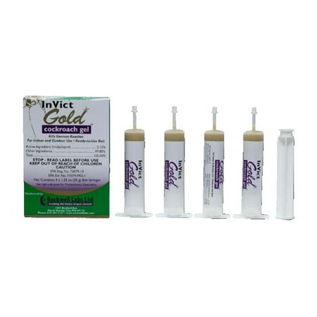 Invict Gold Roach Gel Bait 4x33gm Syringe- Imidacloprid