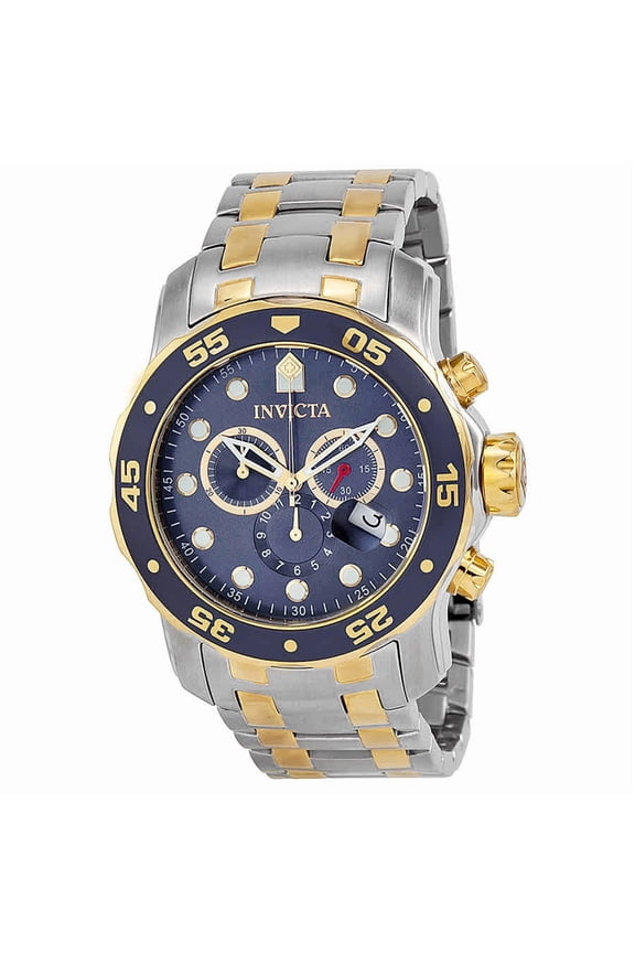 Men's 0077 Pro Diver Quartz Chronograph Blue Dial Watch