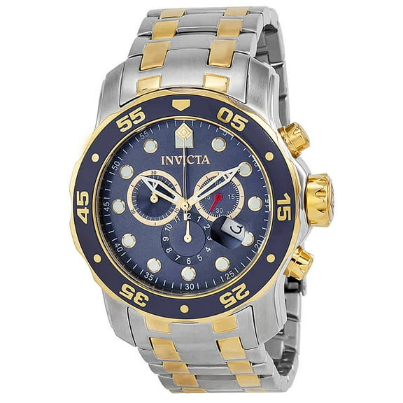 Invicta Men's 0077 Pro Diver Quartz Chronograph Blue Dial Watch
