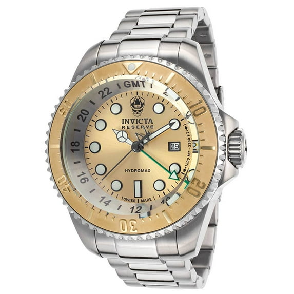 Invicta 16962 Men's Hydromax Reserve Gold Tone Dial Steel Bracelet Dive Watch