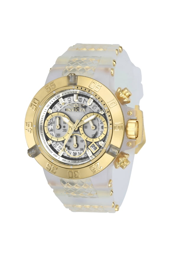 24373 Women's Subaqua White and Yellow Gold Strap Watch