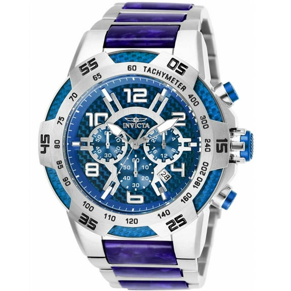 Invicta 25503 Men's Speedway Blue and Silver Dial Chrono Watch