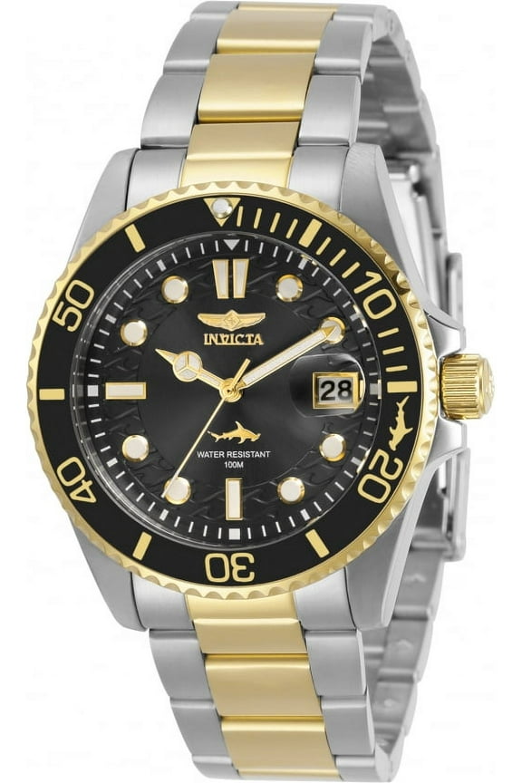 30483 Womens Pro Diver Quartz 3 Hand Black Dial Watch