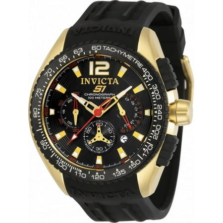 Invicta Men's 33629 S1 Rally Quartz Chronograph Black Dial Watch