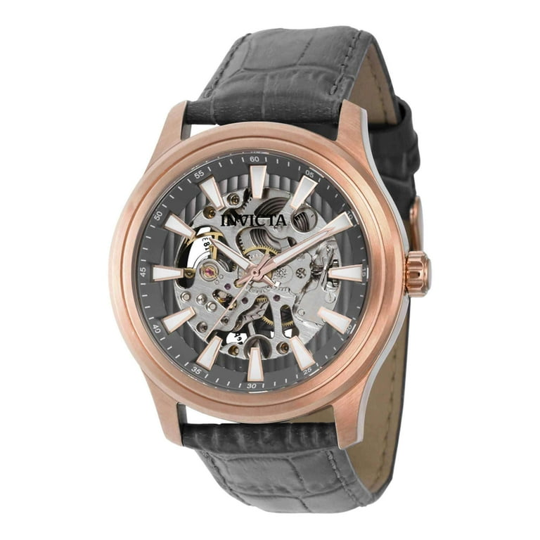 Invicta rose gold skeleton watch hot sale