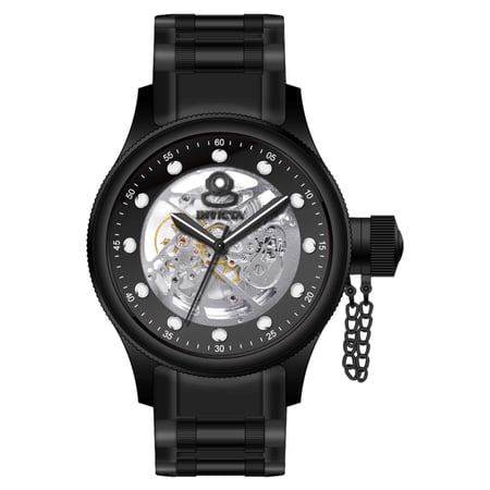 Invicta 39920 Men's Pro Diver Black and Skeleton Dial Strap Watch