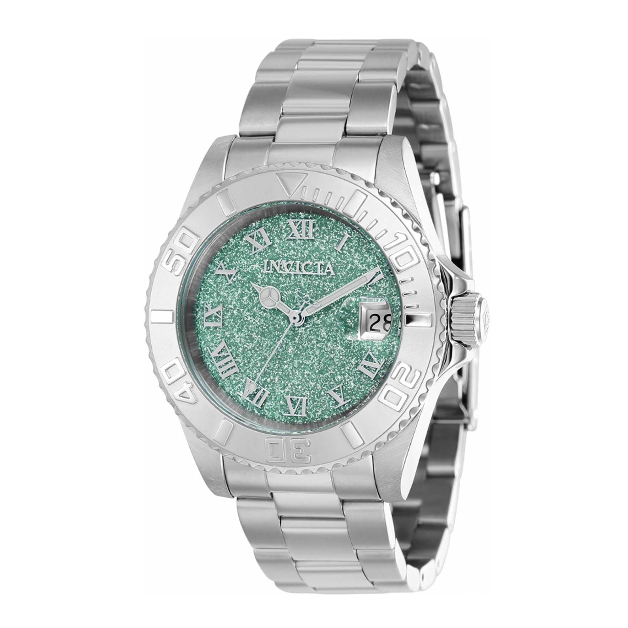 Invicta Silver and Green Glitter Women\'s Ring Watch Invicta Mini Women main image 4