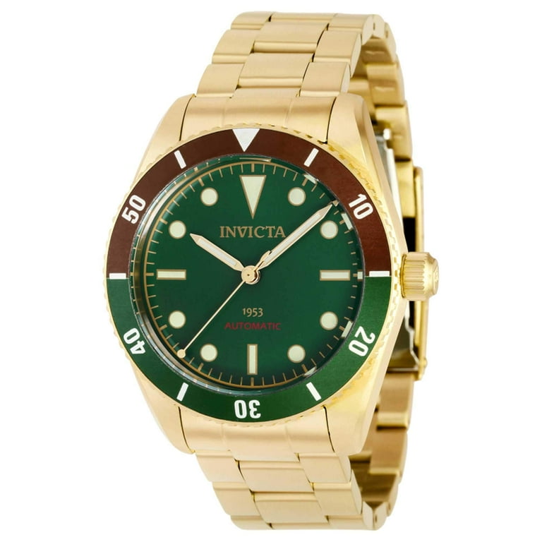 Invicta 40489 Men s Pro Diver Brown Green Bezel Automatic Watch Walmart