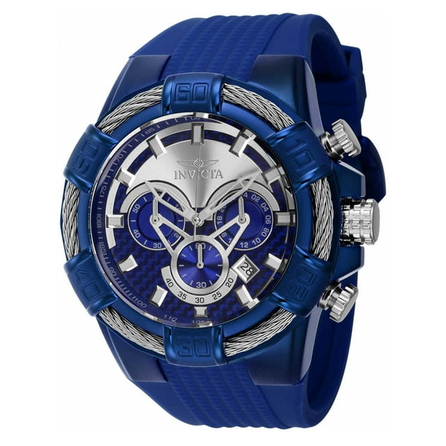 Invicta 40670 Men's Bolt Chrono  Blue Silicone Rubber Strap Watch