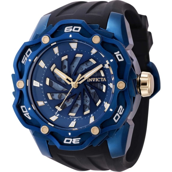 Invicta 44112 Men's Ripsaw Blue Semi Skeleton Dial Automatic Watch