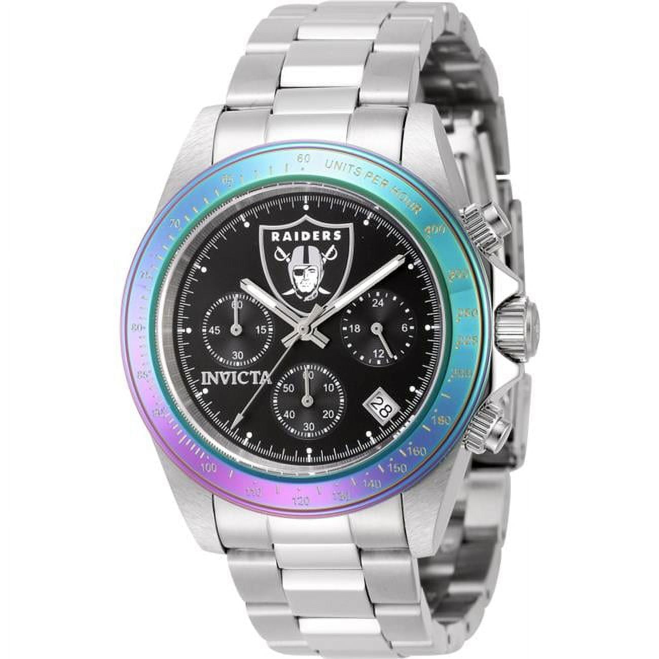Stainless Steel Raiders Watches Walmart Invicta 44983 Men's NFL