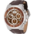 thumbnail image 1 of Invicta 45715 Unisex Akula Chronograph Brown Leather Strap Watch, 1 of 2