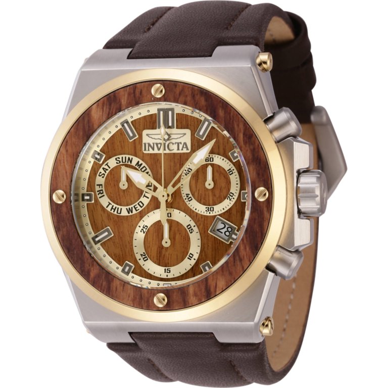 Invicta 45716 Unisex Akula Chronograph Gold and Brown Dial  display picture 3