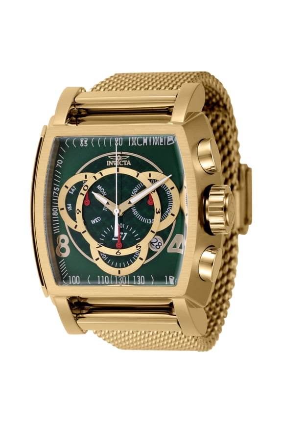 46015 Men's S1 Rally Chronograph Green and Gold Dial Watch