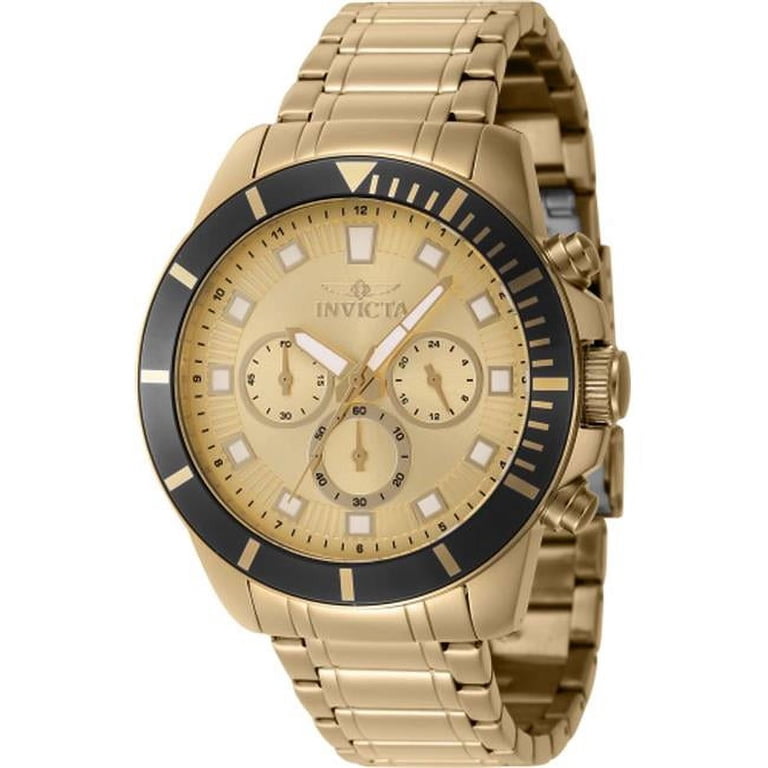Invicta 46045 Pro Diver Quartz Chronograph Gold Dial Men  display picture 1