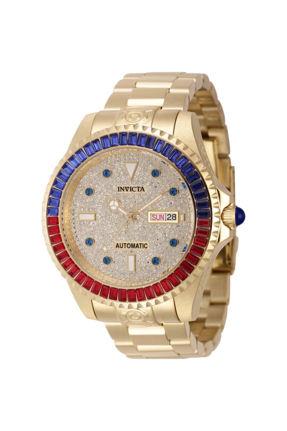 46636 Men's Pro Diver Automatic Yellow Gold Bracelet Watch