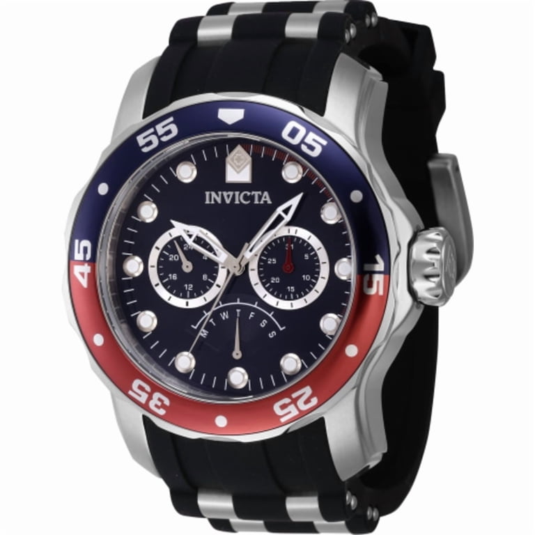 NWT Invicta Pro Diver Chronograph Blue Dial Pepsi Bezel Men\'s Watch Invicta Pro Diver Pepsi Blue Dial Stainless Steel Watch 30M  main image 3