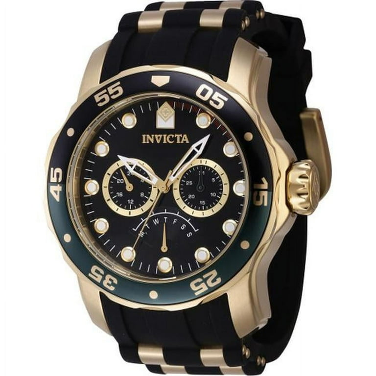 WR  Invicta 46969 Pro Diver Quartz Chronograph Black Dial Men Watch