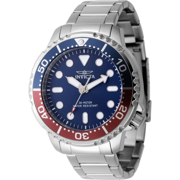 Invicta Blue Dial Silver Band Watch Amazon.com: Invicta Men main image 2