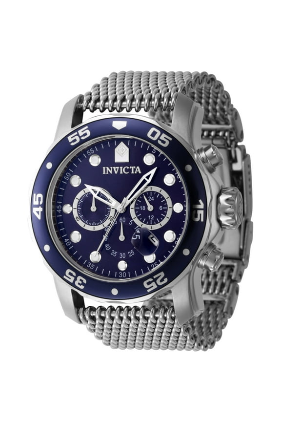 47237 Men's Pro Diver Chronograph Blue Dial Bracelet Watch