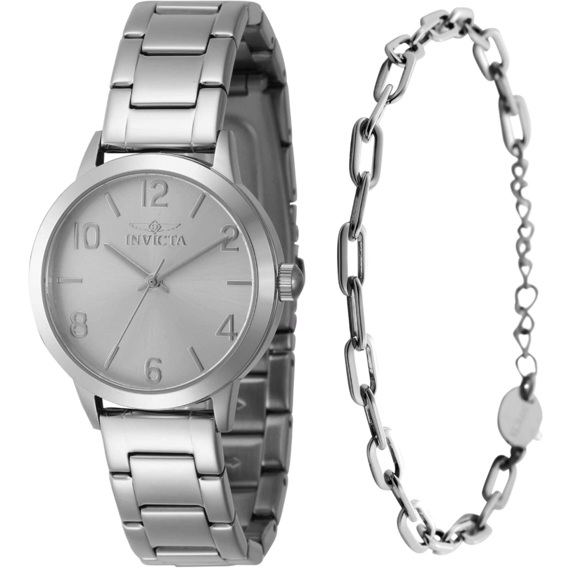 Invicta 47270 Women's Wildflower Quartz Silver Tone Bracelet Watch