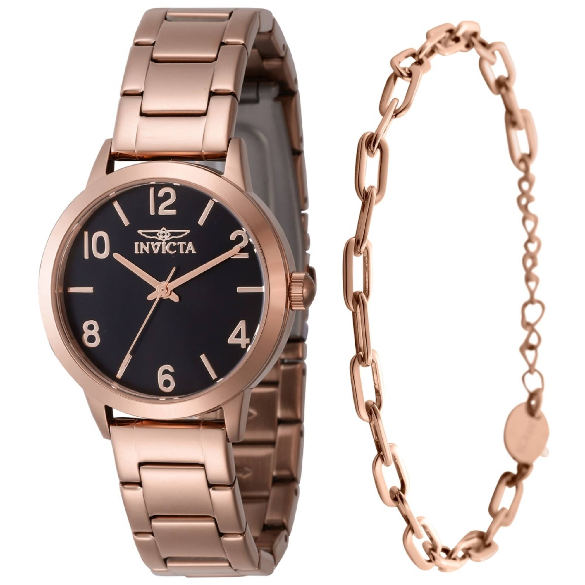 Invicta 47272 Women's Wildflower Quartz Rose Gold Bracelet Watch