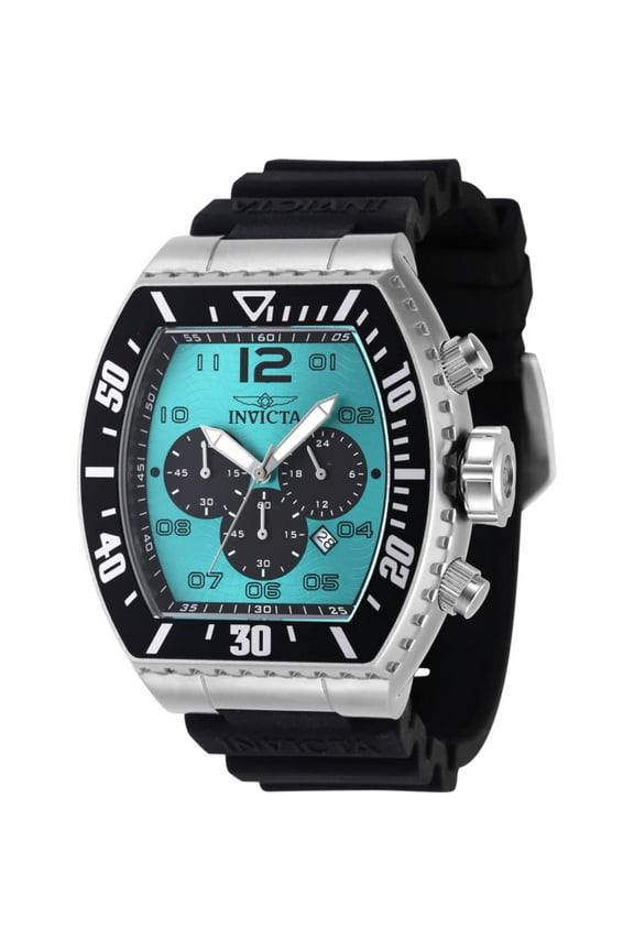 47285 Men's Pro Diver Turquoise, Black Dial Chrono Watch
