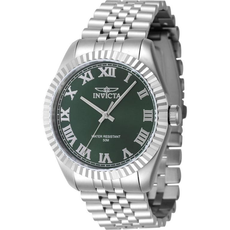 Invicta 47398 Men's Specialty Green Dial Stainless Steel Watch
