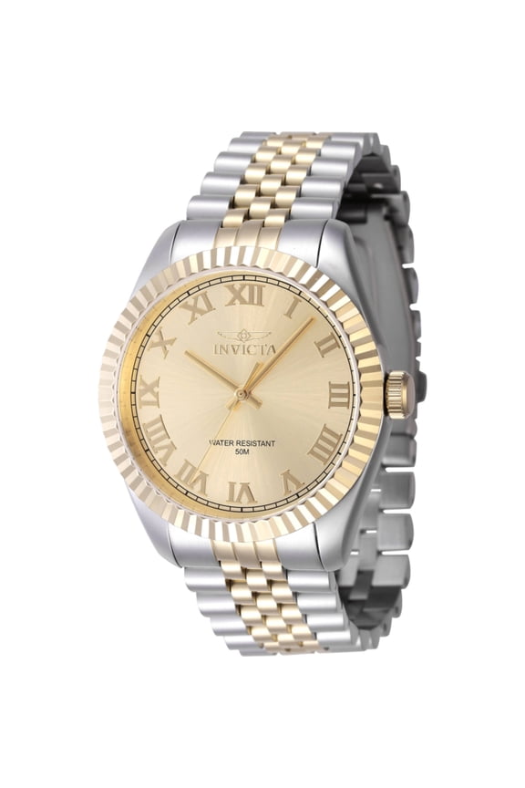 Specialty Men 43mm Stainless Steel Steel Gold dial PC21 Quartz