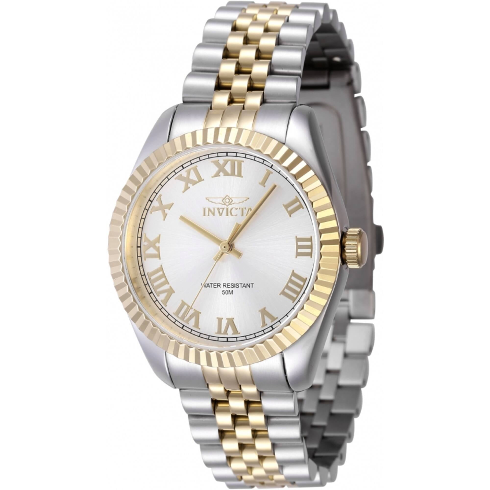 Invicta 47414 Women's Specialty Silver, Yellow Gold Bracelet Watch