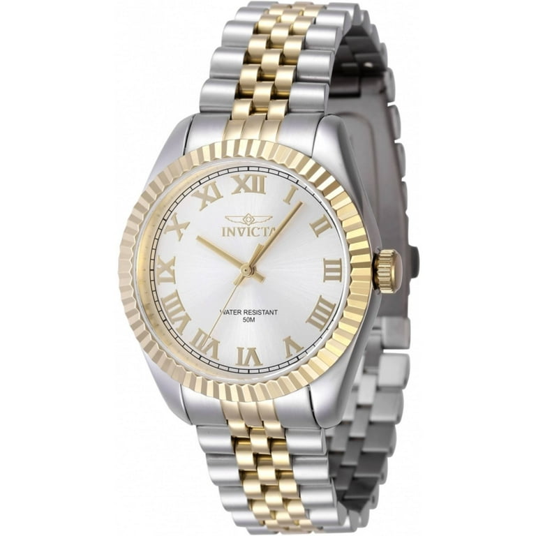 Invicta 47414 Women's Specialty Silver, Yellow Gold Bracelet Watch