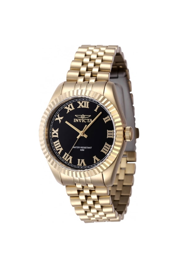 47417 Women's Specialty Quartz Black Dial Bracelet Watch